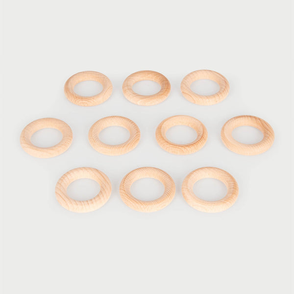 Beechwood Rings Pack of 10, Beechwood Rings Pack of 10,Heuristic Play,Heuristic Play babies,baby Heuristic Play,toddler Heuristic Play,Heuristic Play resources,Heuristic Play ideas, Beechwood Rings Pack of 10,Beechwood Rings Pack of 10 – Ignite Imagination Through Heuristic Play Open the door to a world of discovery with the Beechwood Rings Pack of 10. Designed to inspire toddlers' natural curiosity, these 56mm wooden rings are perfect for heuristic play, offering endless possibilities for exploration, crea