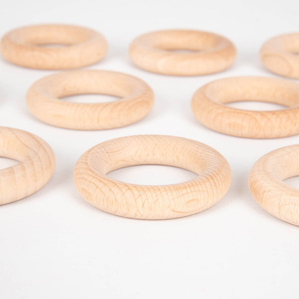 Beechwood Rings Pack of 10, Beechwood Rings Pack of 10,Heuristic Play,Heuristic Play babies,baby Heuristic Play,toddler Heuristic Play,Heuristic Play resources,Heuristic Play ideas, Beechwood Rings Pack of 10,Beechwood Rings Pack of 10 – Ignite Imagination Through Heuristic Play Open the door to a world of discovery with the Beechwood Rings Pack of 10. Designed to inspire toddlers' natural curiosity, these 56mm wooden rings are perfect for heuristic play, offering endless possibilities for exploration, crea