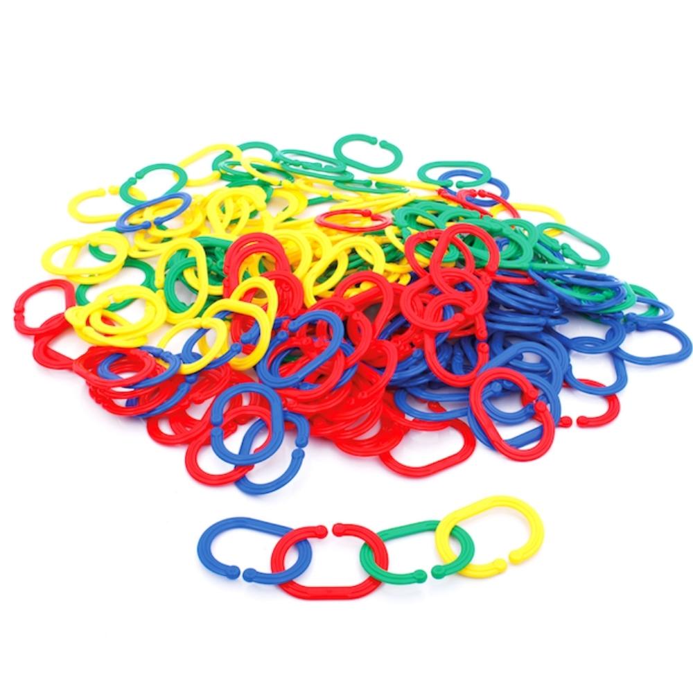 Big Links 120 Pieces, Big Links 120 Pieces,Plastic linking toy,linking game,C shape plastic links,Links,Fine motor skills games,school numeracy resources,classroom numeracy resources, Big Links 120 Pieces,Big Links: A Versatile and Engaging Learning Toy The Big Links set is a colourful and tactile learning resource designed to engage children of various ages in creative and educational play. With 120 oversized, pliable links in a variety of textures, shapes, and bright colours, this set provides endless opp