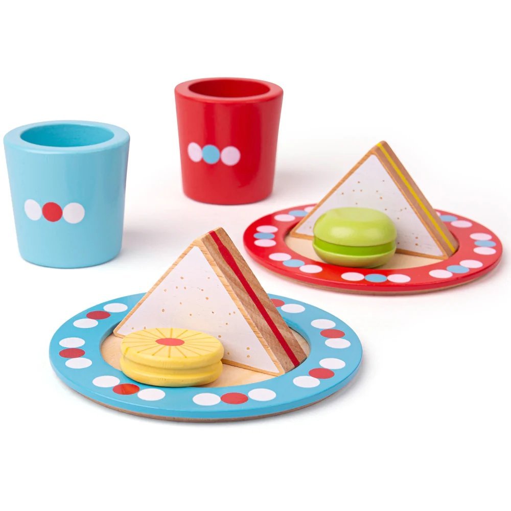 Bigjigs Afternoon Tea, Bigjigs Afternoon Tea,Afternoon Tea,pretend play kitchen toys,kitchen toys,pretend play household,children's imaginative play ideas, Bigjigs Afternoon Tea,Indulge in the delightful tradition of afternoon tea with the Bigjigs Toys wooden Tea Time playset. Designed for young tea enthusiasts, this playset allows children to share a scrumptious meal with a friend or family member, fostering a sense of togetherness and social bonding.The Bigjigs Afternoon Tea set is complete ,Bigjigs After