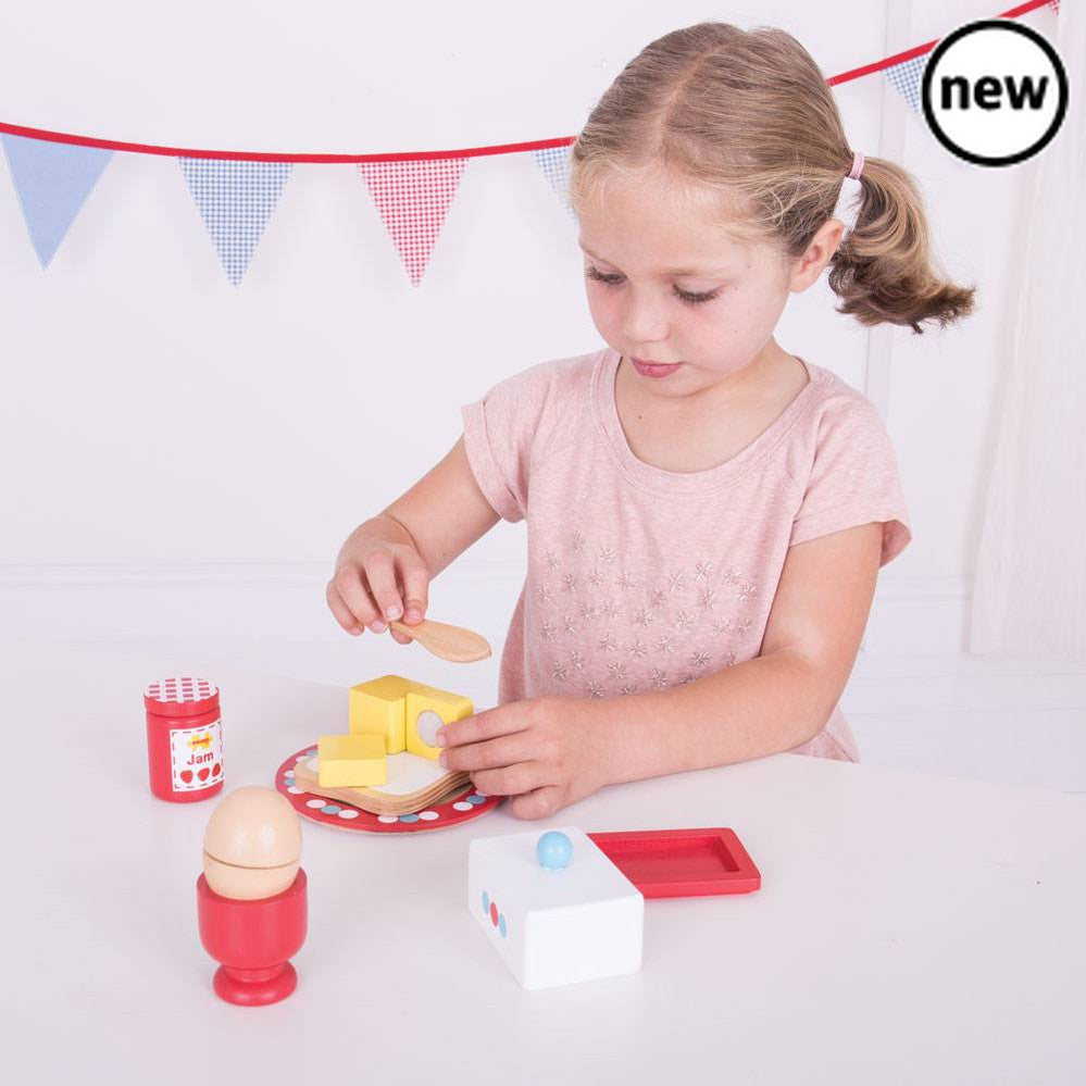 Bigjigs Breakfast Set, Bigjigs Breakfast Set,pretend play kitchen toys,kitchen toys,pretend play household,children's imaginative play ideas, Bigjigs Breakfast Set,Bigjigs Breakfast Set Kickstart imaginative play with the Bigjigs Breakfast Set, a delightful and colourful wooden play food set that includes all the essentials for a balanced breakfast. This charming set is perfect for young chefs, featuring a wooden egg, bread, butter, andBigjigs Breakfast Set Kickstart imaginative play with the Bigjigs Breakf