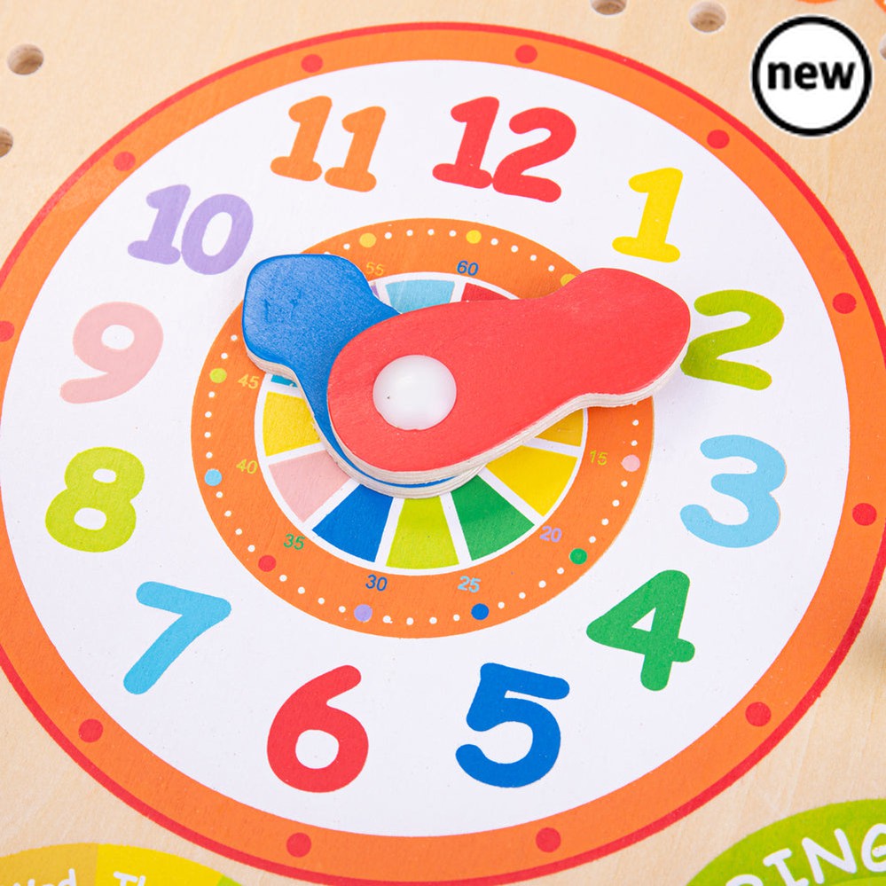 Bigjigs Calendar, Bigjigs Calendar,Wooden toys,Bigjigs wooden toys,wooden toys,Bigjigs discount codes, Bigjigs Calendar,Bigjigs Wooden Clock and Calendar The Bigjigs Wooden Clock and Calendar is an engaging and educational tool designed to help children learn how to tell the time, understand the calendar, and explore seasons and weather patterns. This vibrant wooden activity board combines fun andBigjigs Wooden Clock and Calendar The Bigjigs Wooden Clock and Calendar is an engaging and educational tool desi