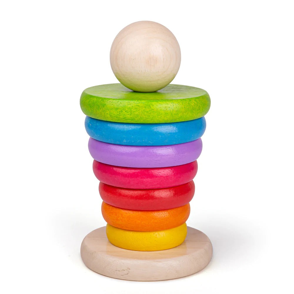 Bigjigs First Rainbow Stacker, Bigjigs First Rainbow Stacker,Geometric Stacker,Melissa and Doug 567 Geometric Stacker Wooden Educational Toy, Bigjigs First Rainbow Stacker,Introduce your child to the world of size and stacking with the Bigjigs First Rainbow Stacker! This vibrant wooden stacking toy features colourful hoops designed to help young children learn about sizes, from the largest to the smallest. Each wooden ring fits perfectlyIntroduce your child to the world of size and stacking with the Bigjigs