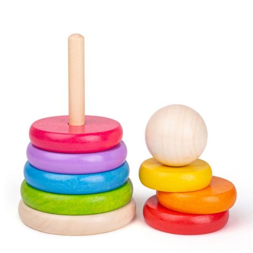 Bigjigs First Rainbow Stacker, Bigjigs First Rainbow Stacker,Geometric Stacker,Melissa and Doug 567 Geometric Stacker Wooden Educational Toy, Bigjigs First Rainbow Stacker,Introduce your child to the world of size and stacking with the Bigjigs First Rainbow Stacker! This vibrant wooden stacking toy features colourful hoops designed to help young children learn about sizes, from the largest to the smallest. Each wooden ring fits perfectlyIntroduce your child to the world of size and stacking with the Bigjigs