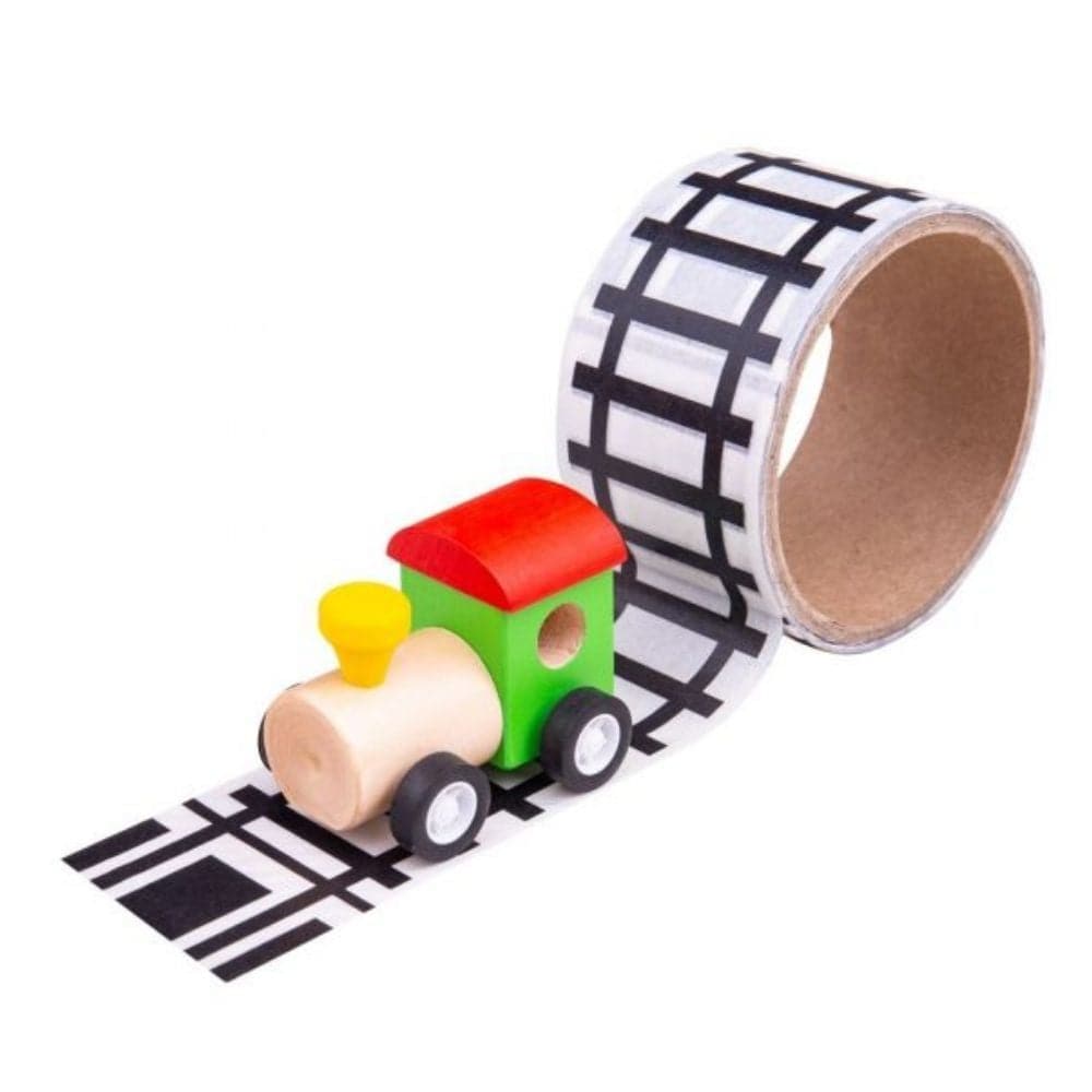 Bigjigs Railway Tape, Bigjigs Railway Tape,Railway tape,Children's play resources,wooden toys,Railway tape,Traditional toys, Bigjigs Railway Tape,Create a completely new track layout with every play session with this tactile and durable Bigjigs Railway Tape.The Bigjigs Railway Tape is easy to use, just simply peel off and stick to a surface.Bigjigs Railway Tape is suitable for floors, walls and furniture.Easy to tear off, the tape will not leave track or residue,Bigjigs Railway TapeCreate a completely new t