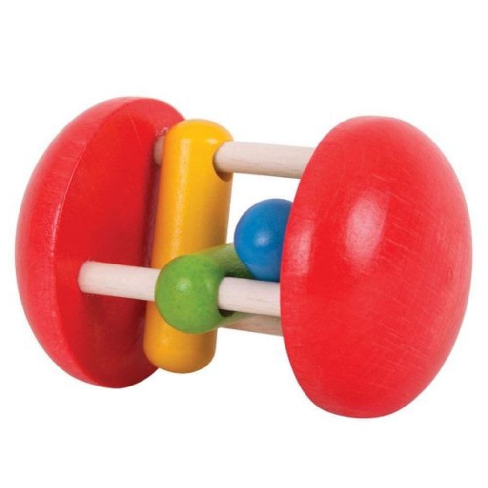 Bigjigs Rainbow Roller, Bigjigs Rainbow Roller,bigjigs toys,traditional wooden toys,childrens wooden toys,durable wooden toys,educational wooden toys, Bigjigs Rainbow Roller,The Bigjigs Rainbow Roller is a fantastic toy that not only entertains but also educates. Its vibrant colours and moving blocks captivate children, making it an excellent tool for teaching colour recognition. As the roller is moved or shaken, the wooden blocks swing around and click against the supports, providing both,Bigjigs Rainbow R