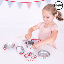 Bigjigs Spotted Kitchenware Set, Bigjigs Spotted Kitchenware Set,Kitchen toys,Children's kitchen toys,children's imaginative play ideas, Bigjigs Spotted Kitchenware Set,Bigjigs Spotted Kitchenware Set Introduce your little one to the joys of cooking and imaginative play with the Bigjigs Spotted Kitchenware Set. This charming set is ideal for budding young chefs who are ready to whip up pretend feasts and engage in creative role-playBigjigs Spotted Kitchenware Set Introduce your little one to the joys of coo