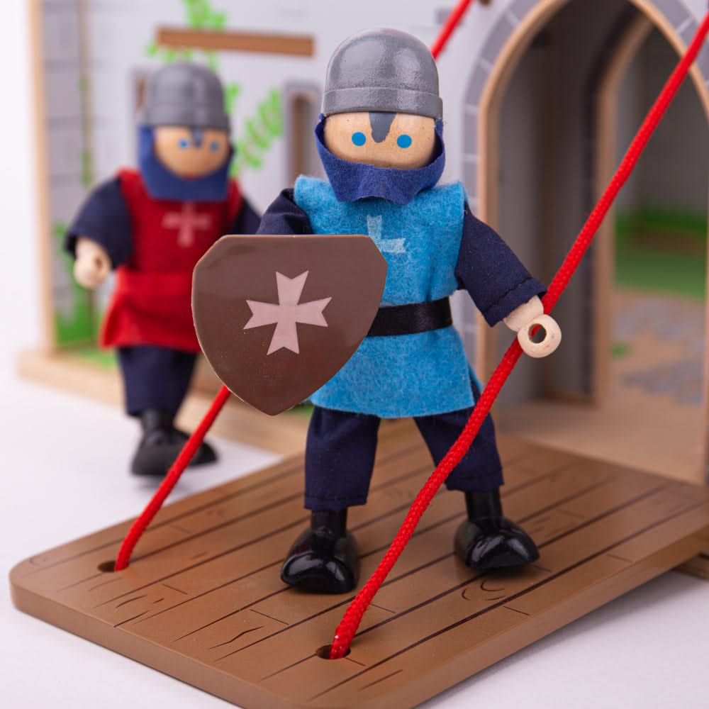 Bigjigs Toys Wooden Knight Toys Set, Bigjigs Toys Wooden Knight Toys Set,Wooden toys,wooden sensory toys,wooden toy, Bigjigs Toys Wooden Knight Toys Set,The Bigjigs Toys Wooden Knight Toys Set includes four medieval dolls that are perfect for historic and creative pretend play sessions. With flexible, poseable arms and legs, each of the figures can stand or sit during playtime. Our knights castle toys are a great addition to King George’s Castle, a magnificentThe Bigjigs Toys Wooden Knight Toys Set includes