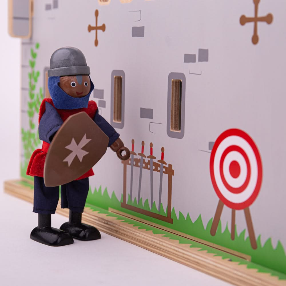 Bigjigs Toys Wooden Knight Toys Set, Bigjigs Toys Wooden Knight Toys Set,Wooden toys,wooden sensory toys,wooden toy, Bigjigs Toys Wooden Knight Toys Set,The Bigjigs Toys Wooden Knight Toys Set includes four medieval dolls that are perfect for historic and creative pretend play sessions. With flexible, poseable arms and legs, each of the figures can stand or sit during playtime. Our knights castle toys are a great addition to King George’s Castle, a magnificentThe Bigjigs Toys Wooden Knight Toys Set includes