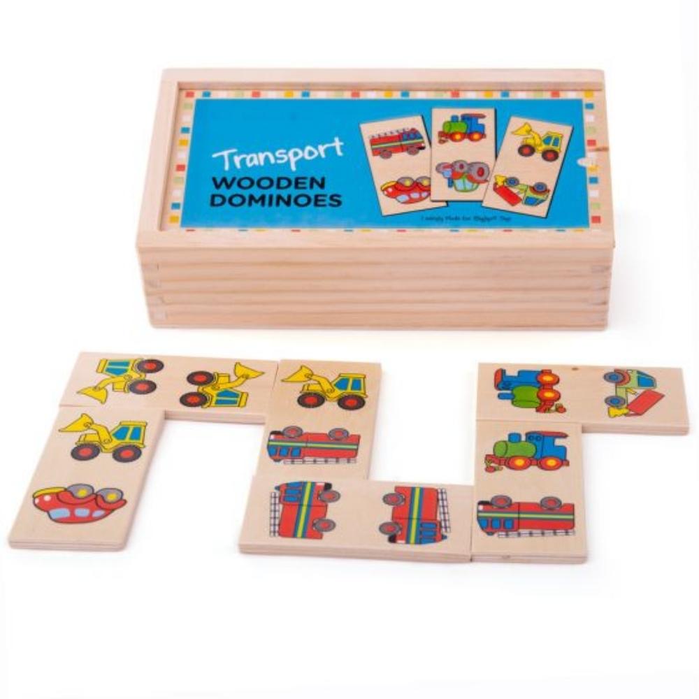 Bigjigs Transport Dominoes, Bigjigs Transport Dominoes,Wooden toys,children's wooden toys,sensory toys,bigjigs toys, Bigjigs Transport Dominoes,Introducing the Bigjigs Transport Dominoes, a set of brightly coloured and chunky dominoes designed specifically for little hands. These dominoes are perfectly sized for easy gripping and placing, ensuring hours of fun and successful gameplay.The Bigjigs Transport Dominoes set is not just a game, but a timeless source ,Bigjigs Transport DominoesIntroducing the Bigji