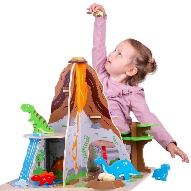 Bigjigs Wooden Dinosaur Island Playset, Bigjigs Wooden Dinosaur Island Playset,Bigjigs toys,Dinosaur toys,preciouslittleone discount code.Wooden Dinosaur toys, Bigjigs Wooden Dinosaur Island Playset,Travel back to a time when super-sized creatures ruled the world with this Bigjigs Wooden Dinosaur Island Playset. This complete Bigjigs Wooden Dinosaur Island Playset includes 8 dinosaurs, a nest and 2 eggs, a waterfall and a freestanding tree all ready and waiting to provide hours of imaginative play. TheTrave