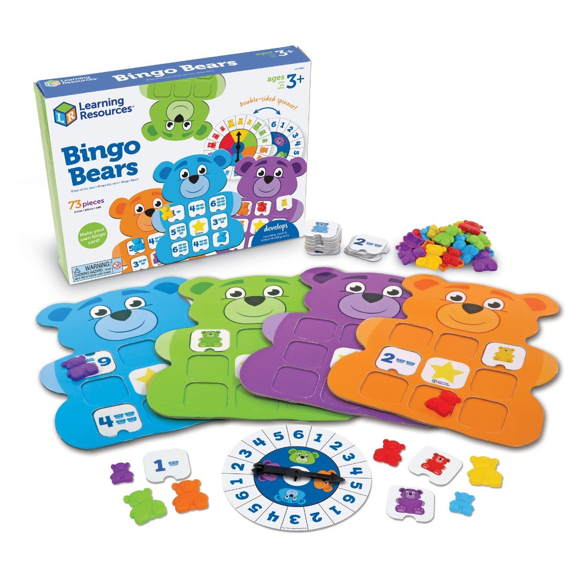 Bingo Bears, Bingo Bears,Learning Resources Bingo Bears,Learning Resources toys, Bingo Bears,Bingo Bears: A Fun and Educational Twist on a Classic Game Bingo Bears is the perfect way to combine fun and learning, making it a standout choice for classrooms and family game nights. This engaging game helps young children build foundational skills in number recognition, colourBingo Bears: A Fun and Educational Twist on a Classic Game Bingo Bears is the perfect way to combine fun and learning, making it a standou