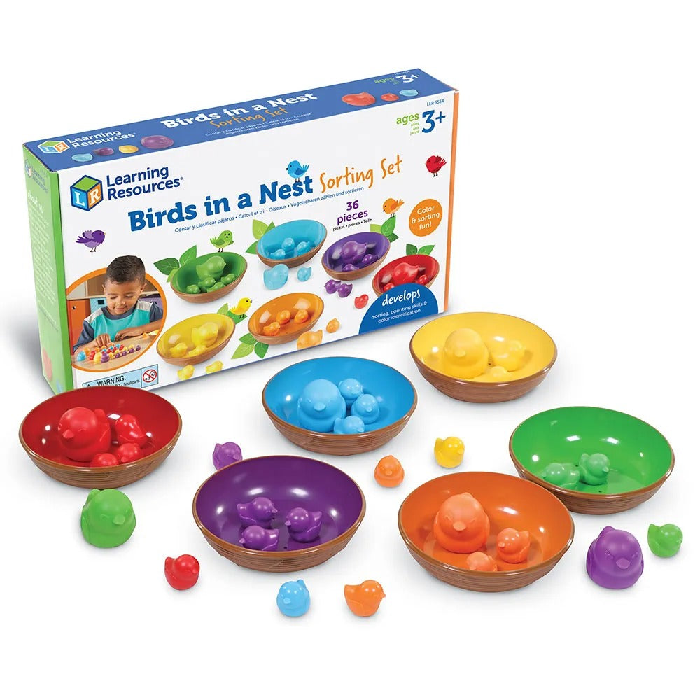 Birds in a Nest Sorting Set, Birds in a Nest Sorting Set,sorting set, childrens sorting resources,numeracy resources,school numeracy resources,school classroom resources, Birds in a Nest Sorting Set,The Birds in a Nest Sorting Set is a colourful and interactive way to engage young learners in essential early maths activities. This set is not just a toy but a powerful educational tool that fosters a range of skills, including counting, sorting, patterning, and colour recognition. One of the key features of t