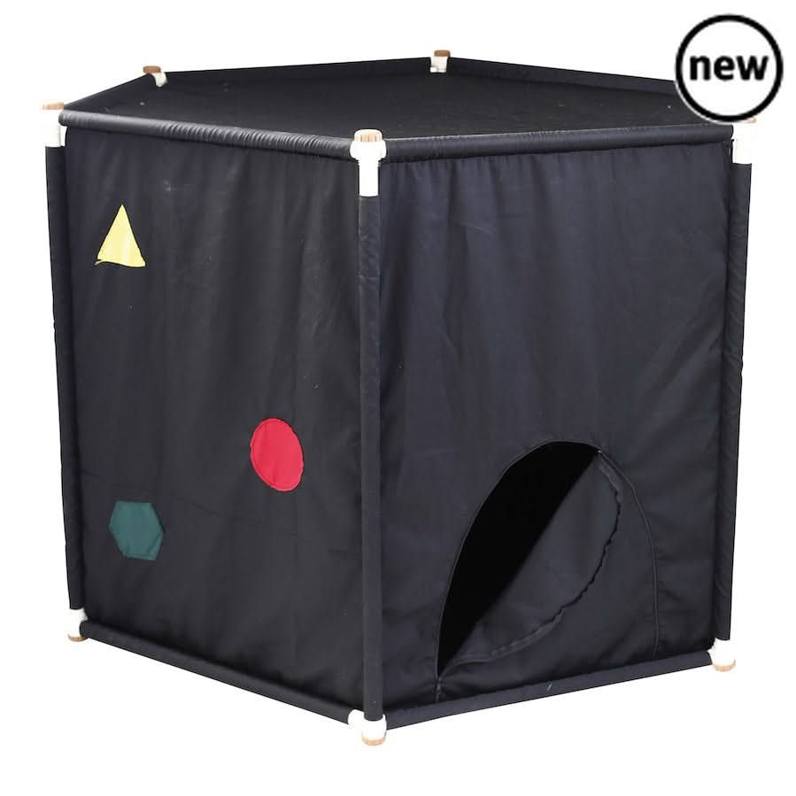 Black Out Sensory Den, Black Out Sensory Den,Sensory Dark Den, Childrens Dark Den,Dark Den,Autism dark den,Sensory dark den, Black Out Sensory Den,This sensory den has a unique hexagonal shape, is simple to install and light weight while being stable and safe for children to use. The sealable entrance and windows means the inside remains dark even in daylight. Creates the perfect space for multi-sensory play and learning. Children can explore UV, glow in the dark,BlackThis sensory den has a unique hexagonal