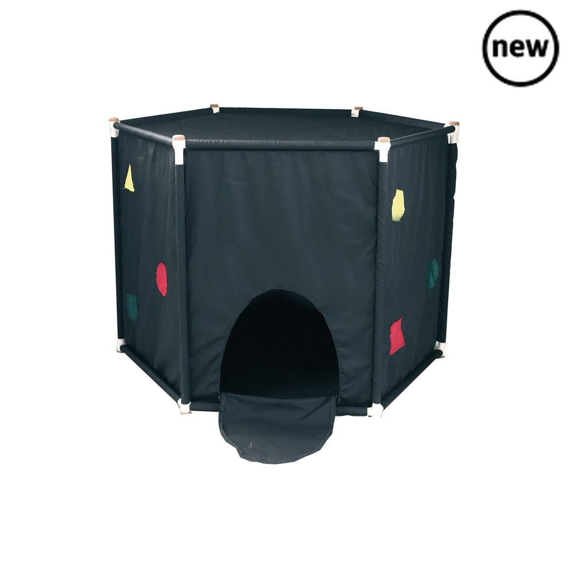 Black Out Sensory Den, Black Out Sensory Den,Sensory Dark Den, Childrens Dark Den,Dark Den,Autism dark den,Sensory dark den, Black Out Sensory Den,This sensory den has a unique hexagonal shape, is simple to install and light weight while being stable and safe for children to use. The sealable entrance and windows means the inside remains dark even in daylight. Creates the perfect space for multi-sensory play and learning. Children can explore UV, glow in the dark,BlackThis sensory den has a unique hexagonal