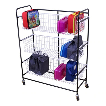 Budget Lunchbox Trolley, Budget Lunchbox Trolley-Sensory Toys, Budget Lunchbox Trolley,The Budget Lunchbox Trolley is designed to keep lunch boxes organized and easily accessible in any school or daycare setting. With its sturdy wire-coated construction and four durable castors, this Budget Lunchbox Trolley is easy to move around and can be pushed or pulledThe Budget Lunchbox Trolley is designed to keep lunch boxes organized and easily accessible in any school or daycare setting. With its sturdy wire-coated