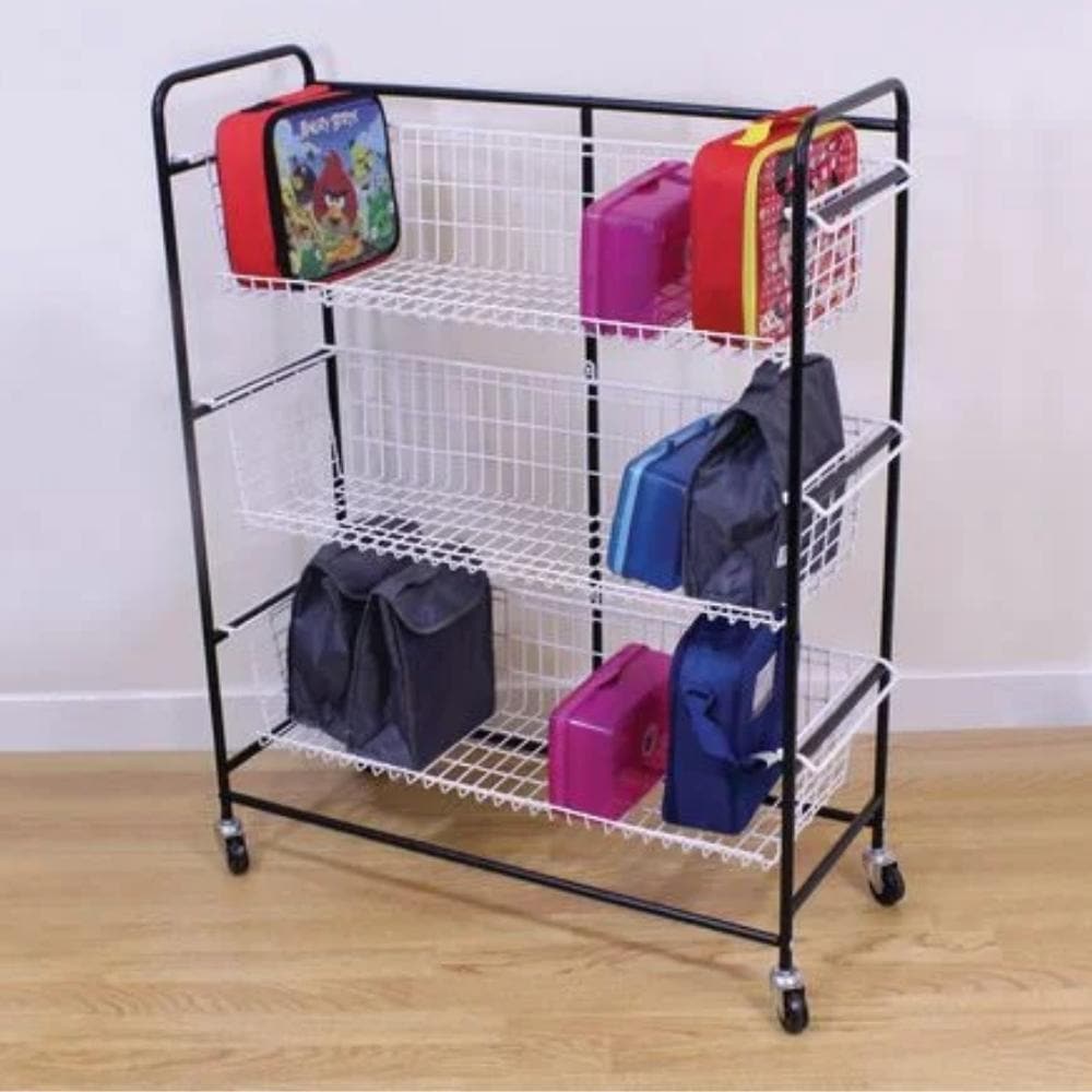 Budget Lunchbox Trolley, Budget Lunchbox Trolley-Sensory Toys, Budget Lunchbox Trolley,The Budget Lunchbox Trolley is designed to keep lunch boxes organized and easily accessible in any school or daycare setting. With its sturdy wire-coated construction and four durable castors, this Budget Lunchbox Trolley is easy to move around and can be pushed or pulled effortlessly. Its simple yet functional design ,Budget Lunchbox TrolleyThe Budget Lunchbox Trolley is designed to keep lunch boxes organized and easily 