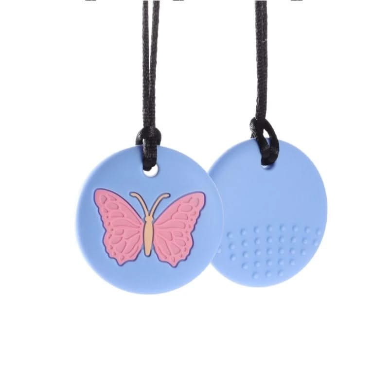 CHUIT Butterfly Sensory Chew, CHUIT Butterfly Sensory Chew,Munchables Butterfly Pendant,Munchables sensory chews, CHUIT Butterfly Sensory Chew,The CHUIT Butterfly Sensory Chew features an inset slightly textured butterfly design on the front-side and a textured heart on the reverse side for an added sensory experience. This exclusive CHUIT Butterfly Sensory Chew is suitable for mild-moderate chewers.Our silicone chewable tools can be beneficial for childrenThe CHUIT Butterfly Sensory Chew features an inset 