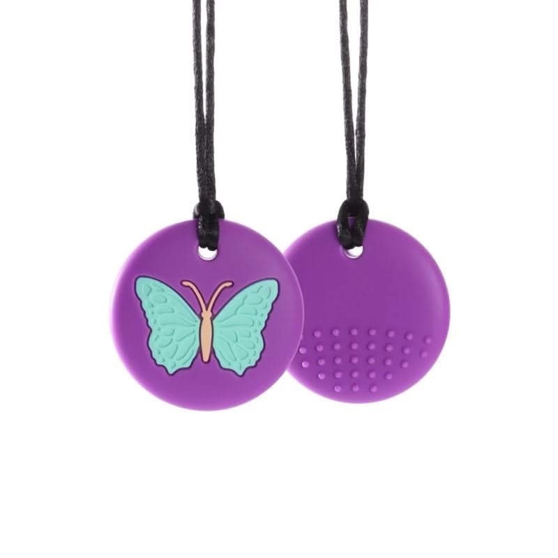 CHUIT Butterfly Sensory Chew, CHUIT Butterfly Sensory Chew,Munchables Butterfly Pendant,Munchables sensory chews, CHUIT Butterfly Sensory Chew,The CHUIT Butterfly Sensory Chew features an inset slightly textured butterfly design on the front-side and a textured heart on the reverse side for an added sensory experience. This exclusive CHUIT Butterfly Sensory Chew is suitable for mild-moderate chewers.Our silicone chewable tools can be beneficial for childrenThe CHUIT Butterfly Sensory Chew features an inset 