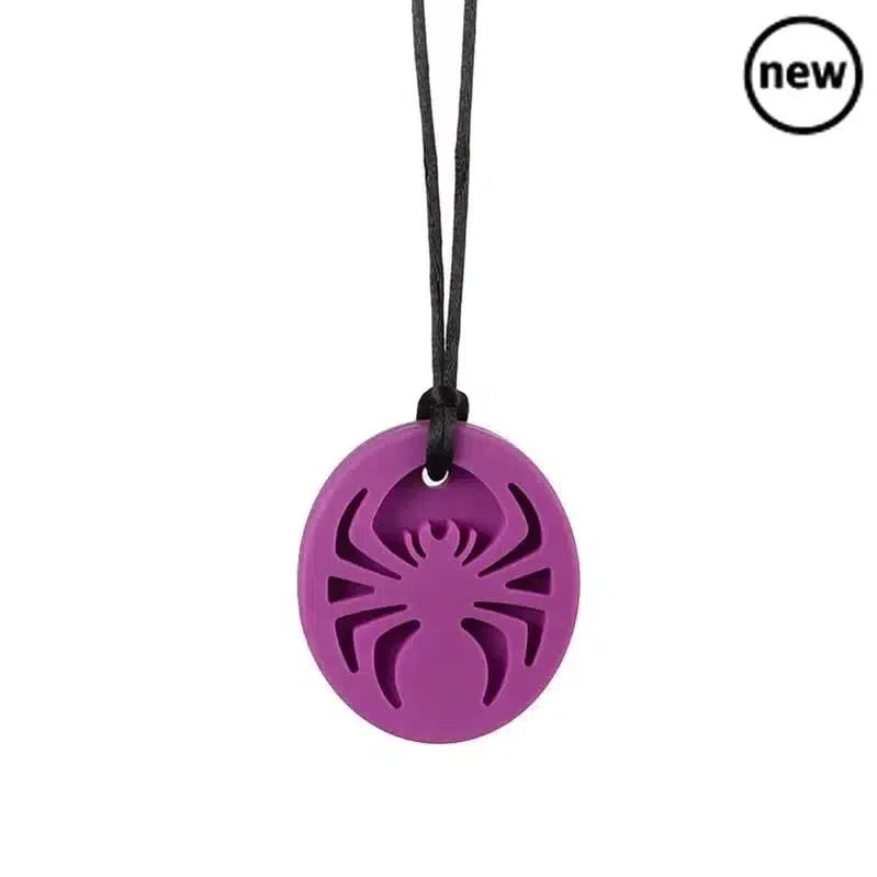 CHUIT Spider Sense Chew Necklace, CHUIT Spider Sense Chew Necklace,Chew Necklace,Sensory Chews, Sensory Chews Direct,Sensory-Direct Chew Supplier,sensory chews, CHUIT Spider Sense Chew Necklace,The CHUIT Spider Sense Chew Necklace is the ultimate accessory for anyone who needs a safe and discreet solution for their chewing needs. Designed with Spider-Man and creepy crawly fans in mind, this chew necklace not only provides a cool and edgy look but also serves as a fantastic oral and hand fidget.Whether it'sT