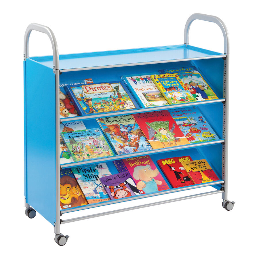 Callero Tilted Shelf Unit, Callero Tilted Shelf Unit,classroom storage equipment,classroom storage trolley, Callero Tilted Shelf Unit,The Callero Tilted Shelf Unit has 3 wide shelves allowing versatility in what can be stored on the storage trolley. Store items both large and small, from books to pencils and pens. A great addition to a school's library or classroom. This trolley comes with both feet and castors allowing you to choose static or mobile,Callero Tilted Shelf UnitThe Callero Tilted Shelf Unit ha