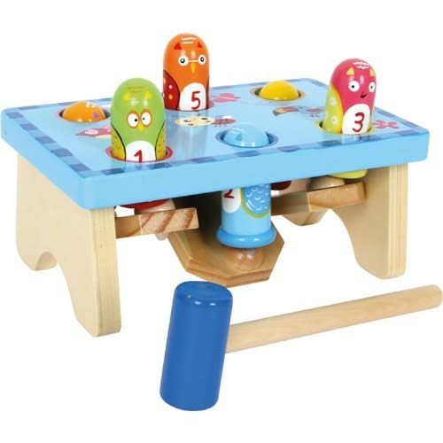 Cheeky Bird Hammer Bench, Cheeky Bird Hammer Bench,peg and hammer toy,pounding hammer toy,toddler toys, Cheeky Bird Hammer Bench,The Cheeky Bird Hammer Bench is the perfect toy for young hammer experts aged 18 months and up. With six cheeky little birds, this toy provides endless entertainment as the birds nod their colourful heads under the direction of the hammer.One bird lowers its head while another one raises his, creating a fun andThe Cheeky Bird Hammer Bench is the perfect toy for young hammer expert