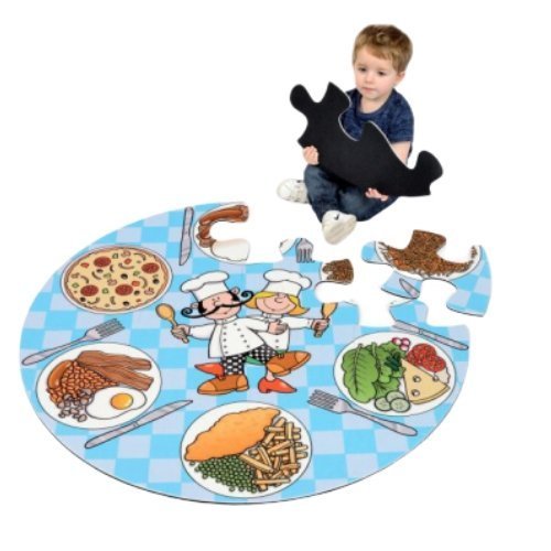 Chefs Jumbo Puzzle, Chefs Jumbo Puzzle,Jumbo floor puzzle,childrens jumbo floor jigsaw puzzle, Chefs Jumbo Puzzle,Part of the Jumbo Puzzle range this Chef puzzle is the perfect way to encourage inclusive play, with each child able to sit at a different meal and take part in creative role play games. Inspire discussion on different foods whilst developing key formative skills. The Chefs Jumbo Puzzle is made from 100% Polyester Felt,ChefsPart of the Jumbo Puzzle range this Chef puzzle is the perfect way to en