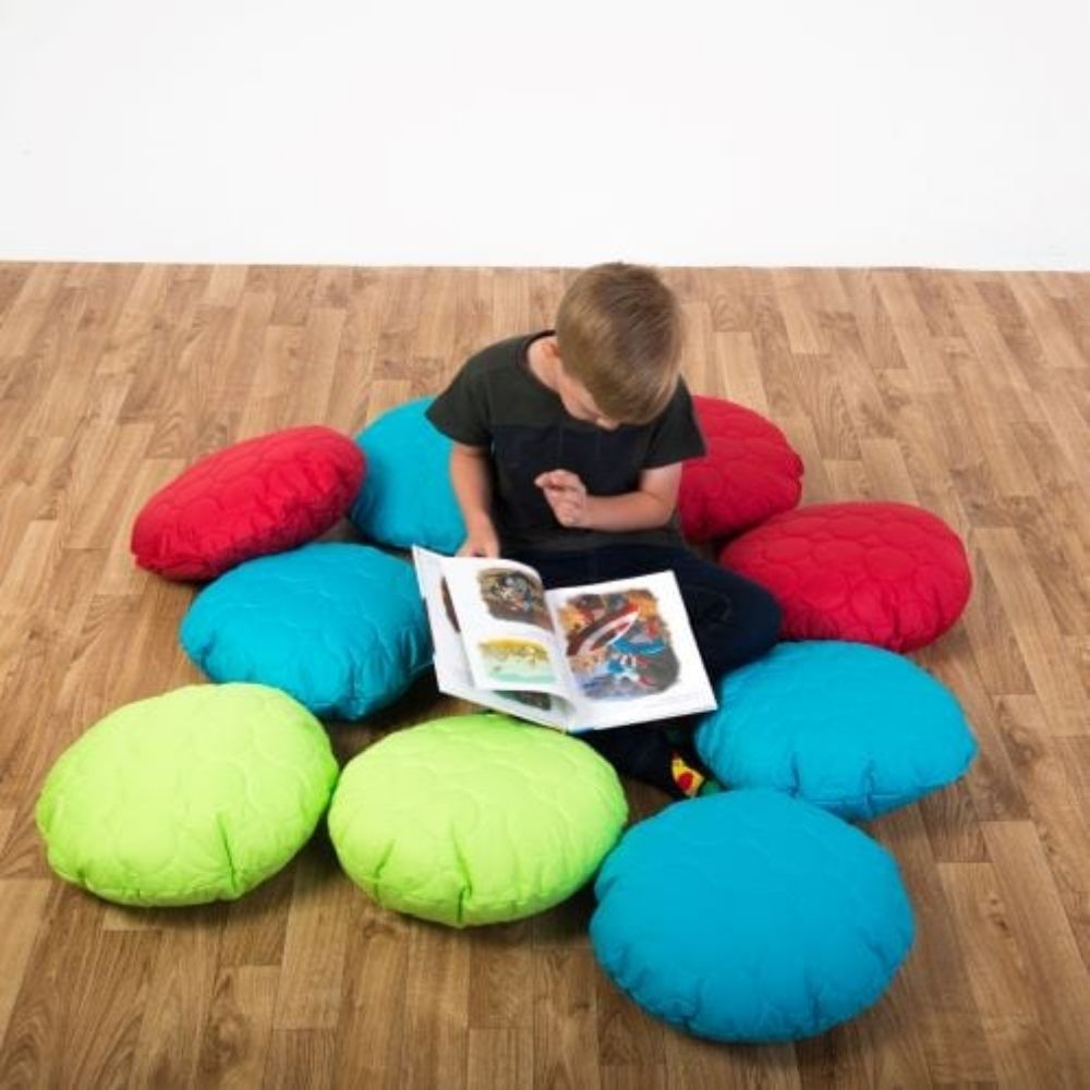 Child Scatter Cushions Set of 10 Padded - Red, , Child Scatter Cushions Set of 10 Padded - Red,The Child Scatter Cushions Set are designed to be the perfect addition to carpet time. Child Scatter Cushions Setare an exciting treat for fidgety children and help to denote the desired seating area. Hand these out the next time you need full attention and you will see a transformation in carpet time concentration. Ch,ChildThe Child Scatter Cushions Set are designed to be the perfect addition to carpet time. Chil