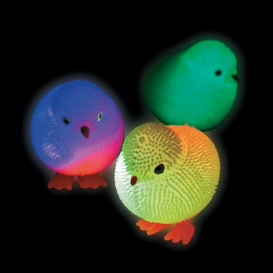 Chirpy Light Up Chicks, light up chick,light up chicken toy,light up chick toy,flashing chick,flashing chick toy, Chirpy Light Up Chicks,Light-Up Puffer Chick – Your Soft, Squishy Stress Reliever! Meet the Light-Up Puffer Chick, a cute and fun little companion that’s perfect for stress relief and sensory play. These Chirpy Light-Up Chicks are always by your side, offering comfort as a pocket-sized fidget toy that’s both adorable and tactile. With its so,Chirpy Light Up ChicksLight-Up Puffer Chick – Your Sof