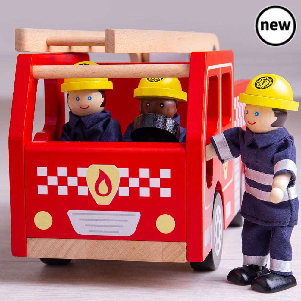 City Fire Engine, City Fire Engine,Wooden Fire Engine Toy,Chldren's Fire Engine Toy,Fireengine toy,Bigjigs wooden toys, City Fire Engine,Introducing the Bigjigs City Fire Engine - a beautifully detailed wooden toy that is perfect for sparking the imaginations of young children. This delightful playset is designed to inspire hours of creative, fun-filled play for your budding young firefighter. The City Fire Engine comes complete with a swivel ladder tha,City FireIntroducing the Bigjigs City Fire Engine - a 