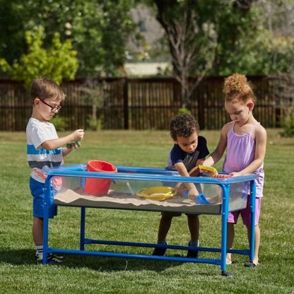 Clear Water Tray and Stand 58cm, Clear Water Tray 58cm Blue Stand, Childrens water tray,garden water tray,sand tray,sand pit, Clear Water Tray and Stand 58cm,The 58cm Clear Water Play Table: A Versatile and Interactive Play Resource The 58cm Clear Water Play Table is a fantastic addition to any early childhood learning environment. It offers a wide range of benefits for young learners and educators. Here are some keyThe 58cm Clear Water Play Table: A Versatile and Interactive Play Resource The 58cm Clear Wa