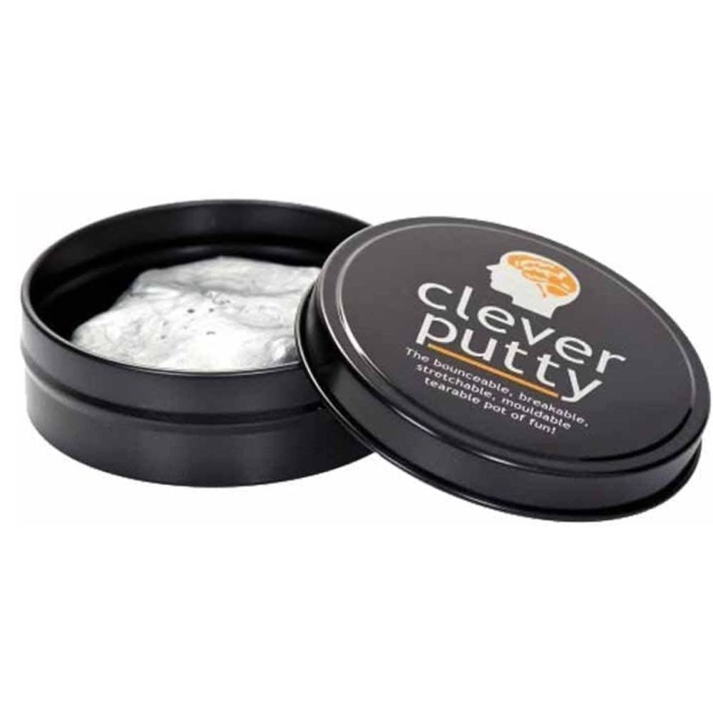 Clever putty, clever putty,clever putty toy,stress putty,asd putty fidget,fidget toys,fidget toy putty,cheap fidget toys, Clever putty,Clever Putty – The Ultimate Stress-Busting Fidget Toy Introducing Clever Putty, your go-to solution for moments of stress, boredom, or when you just need a break. Encased in a sleek black tin, this silvery putty offers endless possibilities to stretch, twist, mould, or bounce, providing a quick and satisfying fix to re,Clever puttyClever Putty – The Ultimate Stress-Busting F