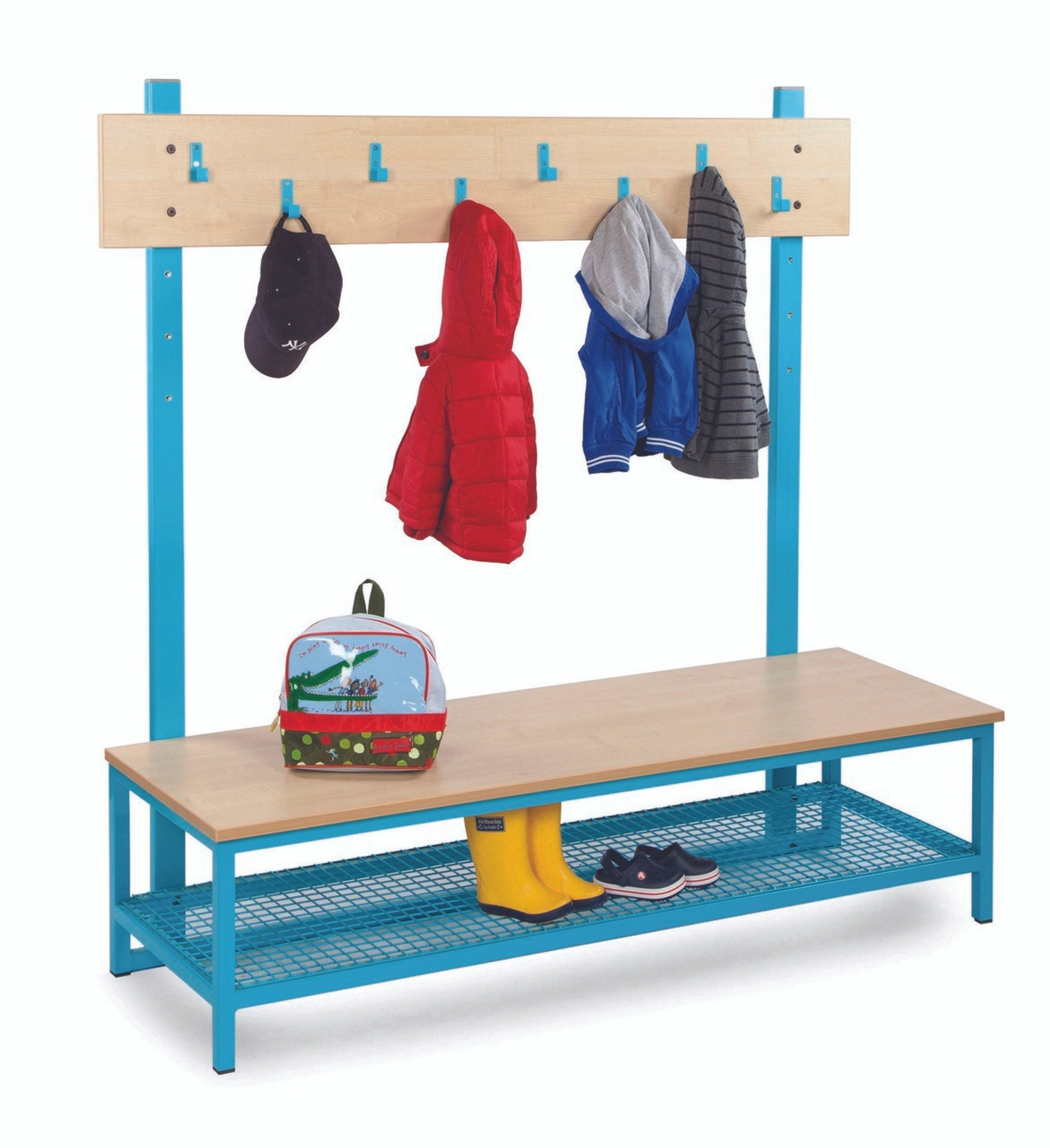 Cloakroom Top Unit with 8 Coat Hooks, Cloakroom Top Unit with 8 Coat Hooks,School cloakroom furniture,school cloakroom equipment, Cloakroom Top Unit with 8 Coat Hooks,Our Cloakroom Top Unit with 8 Coat Hooks, from Monarch, is designed for use in Nursery, Primary School and Secondary Schools, to keep coats, bags and PE equipment safe and secure, and also to keep school areas clean and tidy. The Top Unit can be used on its own, or fitted to the Upright Bars and one of the 4 Bottom uni,Cloakroom TopOur Cloakro