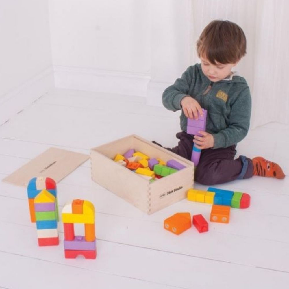 Coloured Click Blocks (100 Pieces), Coloured Click Blocks (100 Pieces),Click blocks,Bigjigs click blocks,wooden blocks,sensory blocks,wooden sensory blocks, Coloured Click Blocks (100 Pieces),Coloured Click Blocks (100 Pieces) Unlock endless creative possibilities with this versatile set of Coloured Click Blocks. Perfect for young builders, these blocks are designed to inspire imagination and enhance fine motor skills through engaging, hands-on play. Coloured Click Blocks (100 Pieces) Features:Coloured Clic