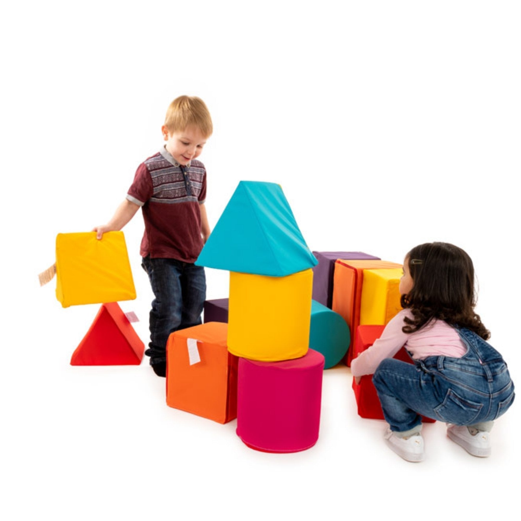 Construction Mini Soft Play Set, Construction Mini Soft Play Set, Early Years Direct,Nursery play equipment.Nursery wooden play equipment,Early years play equipment, Construction Mini Soft Play Set,This Construction Mini Soft Play Set is a must for any nursery. The Construction Mini Soft Play Set contains square, rectangular, wedge and cylinder shaped blocks in different sizes and colours. As children learn to play with them they develop both basic physical skills and important conceptual skills. The shapes