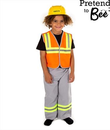 Construction Worker - 3-5 years, Construction Worker - 3-5 years,Builders fancy dress, Builders dress up costume,Construction worker fancy dress, Construction Worker - 3-5 years,Fun Little realistic construction worker outfit for boys or girls Polyester Bi Stretch jacket and trouser set with reflective tape and plastic hard hat Perfect addition for a child's role play imagination Trouser and Jacket with Authentic Safety Hat. Made up of anFun Little realistic construction worker outfit for boys or girls Poly