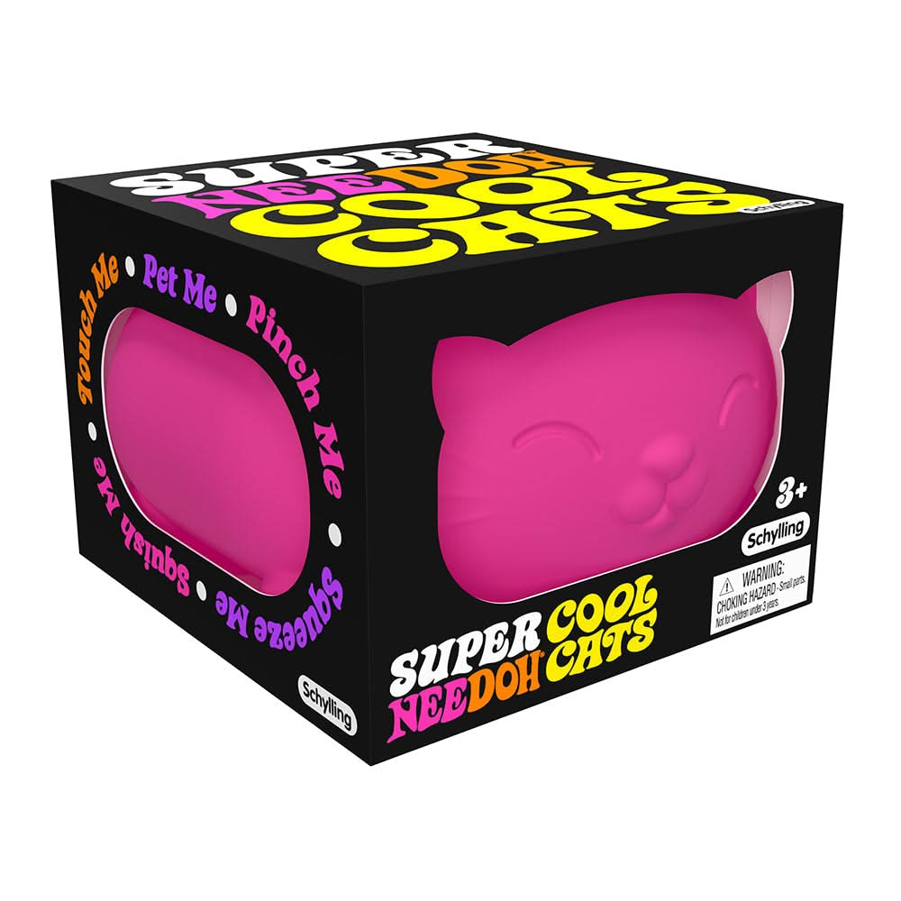 Cool Cats Super Needoh, Cool Cats Super Needoh,NeeDoh Balls,NeeDoh Toys,NeeDoh UK,NeeDoh UK retailer, Cool Cats Super Needoh,Pet, pinch, squeeze and squish Schylling’s Cool Cats Super NeeDoh! Your cat-loving littlen’s new furrever friend is just like the Classic NeeDoh, except it’s twice the size and with the added adorableness of feline features. TikTok sensation NeeDoh is a trending sensory toy with lots of benefits for youngsters, from pr,CoolPet, pinch, squeeze and squish Schylling’s Cool Cats Super Nee