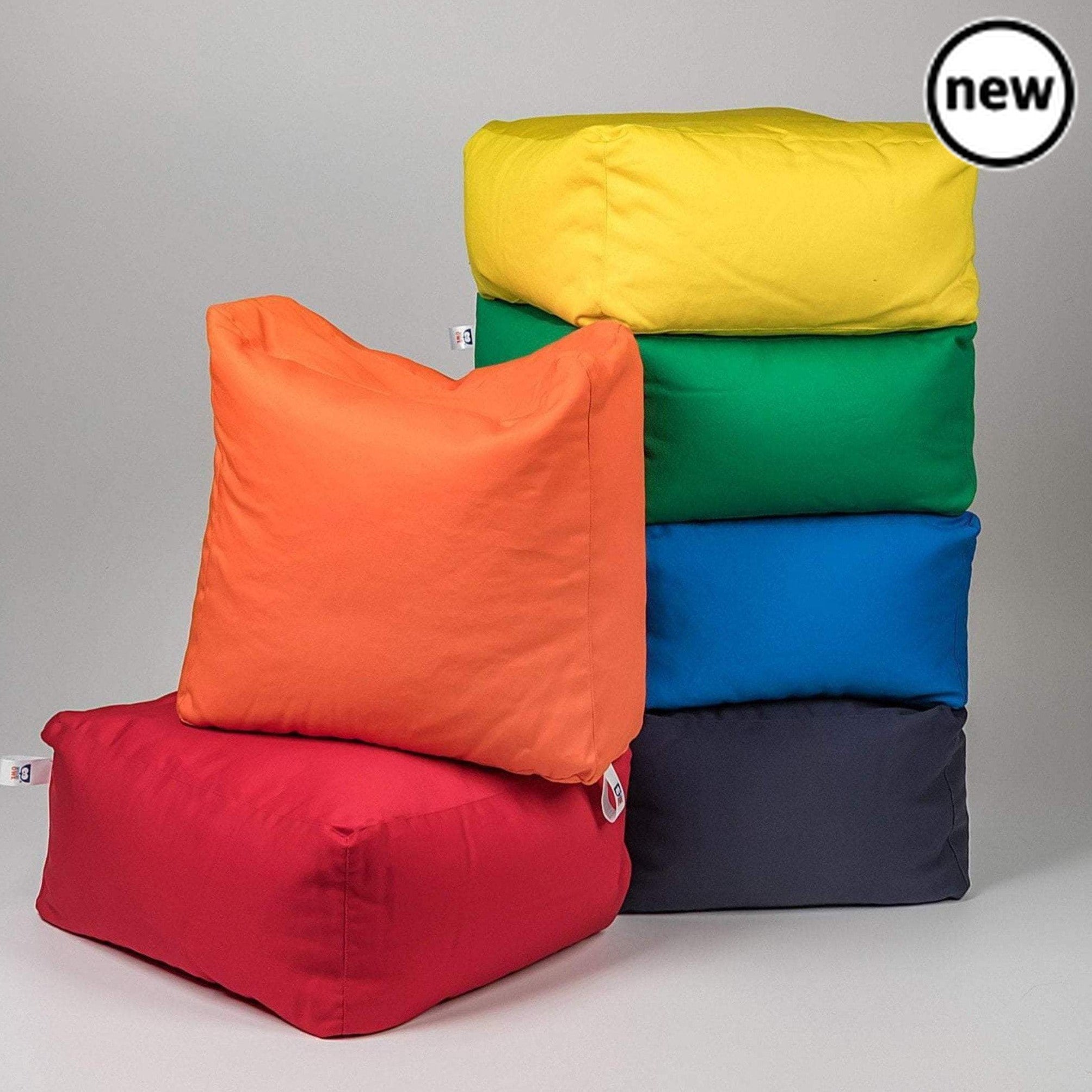 Cotton Square Poufs Set Of 12, Cotton Square Poufs Set Of 12,bean bag sensory chair,bean bag chair,sensory bean bag,school bean bag, Cotton Square Poufs Set Of 12,Introducing our set of Cotton Square Poufs – a versatile and vibrant addition to any space. This set includes 12 pouffes, featuring two in each color or as per your specific request, providing endless possibilities for creative and functional use. Specifications: Size: 40x40x20cm Fabric: 100% Cotton Filling: Polystyren,Cotton Square Poufs SetIntro