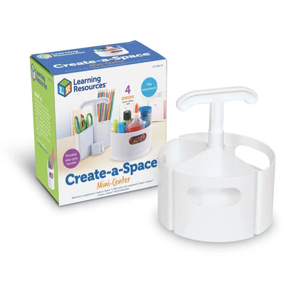 Create-a-Space Mini-Centre - White, Create-a-Space™ Mini-Centre - White, Classroom storage organiser, desk organiser, Create-a-Space Mini-Centre - White,Create-A-Space Mini-Centre (White) Keep your creative materials organised and portable with the Create-A-Space Mini-Centre in White! This compact and stylish storage solution is perfect for tidying, sorting, and storing maker materials in classrooms or at home.Create-A-Space Mini-Centre (White) Keep your creative materials organised and portable with the Cr