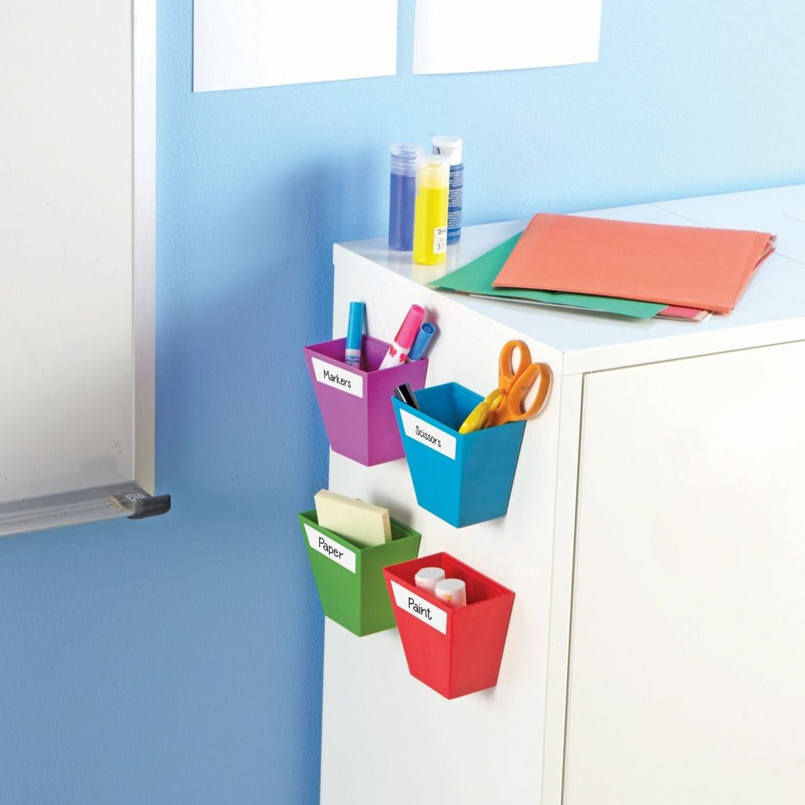 Create-a-Space Storage Bins, Create-a-Space Storage Bins,Classroom storage solutions,classroom storage ideas,classroom desk tidy,classroom pen tidy, Create-a-Space Storage Bins,Create-a-Space Storage Bins – Vibrant Organisation for Home, School, or Office Transform your workspace with the Create-a-Space Storage Bins, a vibrant and modern solution for keeping your supplies neat and tidy. Designed for versatility, these bins can stand independently or attach securely to any magnetic surface,Create-a-Space Sto