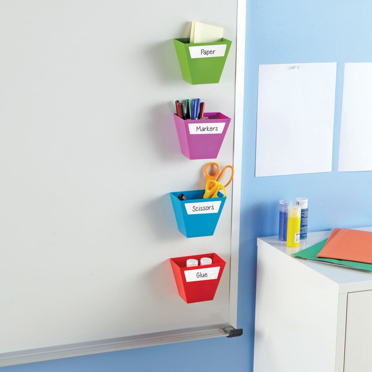 Create-a-Space Storage Bins, Create-a-Space Storage Bins,Classroom storage solutions,classroom storage ideas,classroom desk tidy,classroom pen tidy, Create-a-Space Storage Bins,The Create-a-Space Storage Bins are designed to stand on their own or attach to a magnetic surface, these storage bins are great for organising your pens, pencils, art supplies and more. The Learning Resources Magnetic Create-a-Space Storage Boxes has the following benefits Vibrant and modern design Ideal storage solut,Create-a-Space