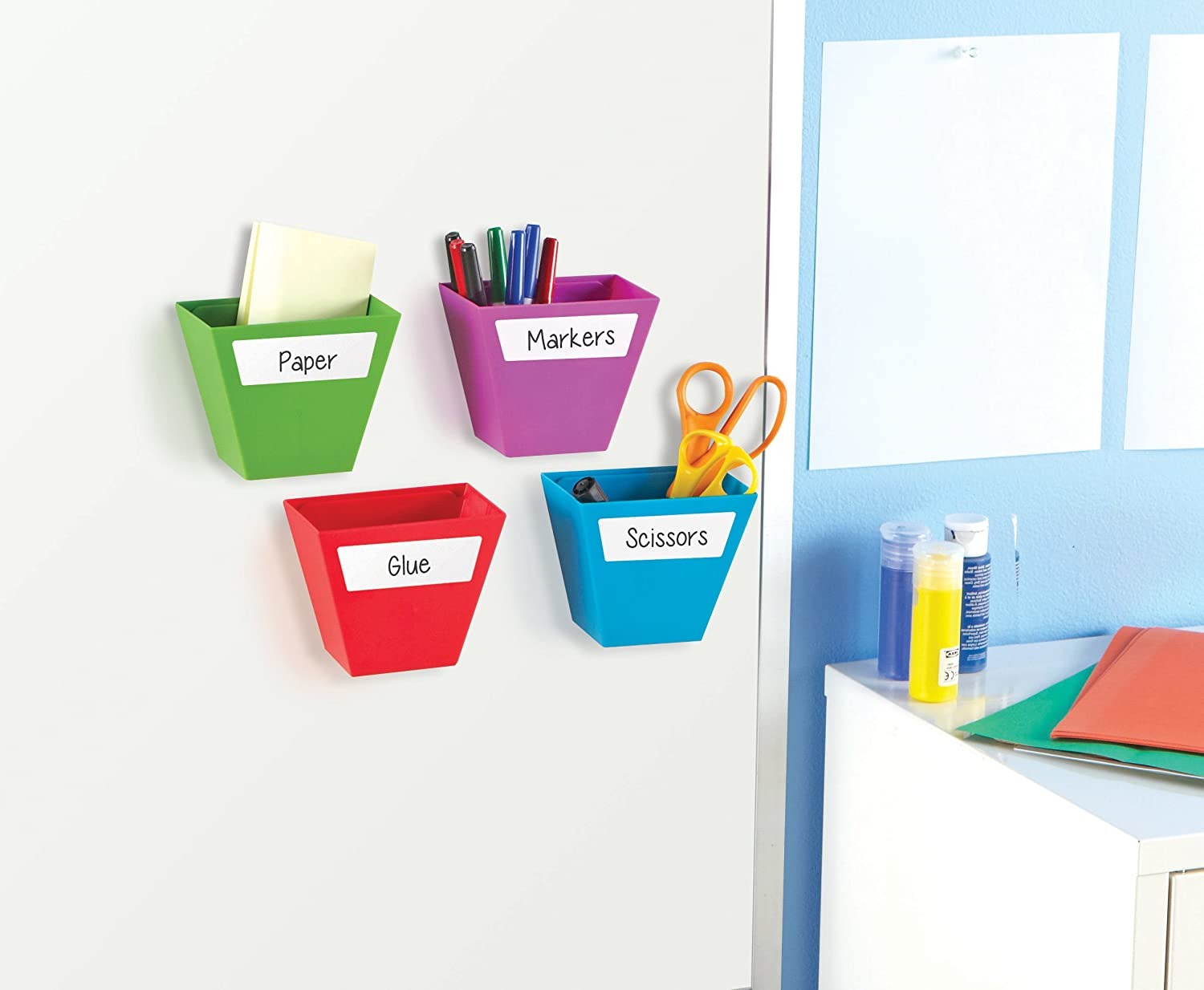 Create-a-Space Storage Bins, Create-a-Space Storage Bins,Classroom storage solutions,classroom storage ideas,classroom desk tidy,classroom pen tidy, Create-a-Space Storage Bins,The Create-a-Space Storage Bins are designed to stand on their own or attach to a magnetic surface, these storage bins are great for organising your pens, pencils, art supplies and more. The Learning Resources Magnetic Create-a-Space Storage Boxes has the following benefits Vibrant and modern design Ideal storage solut,Create-a-Space