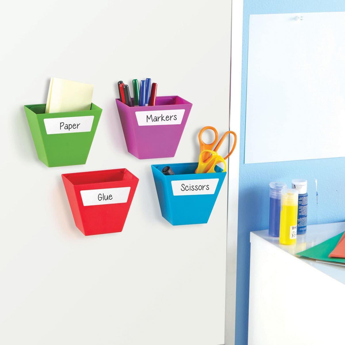 Create-a-Space Storage Bins, Create-a-Space Storage Bins,Classroom storage solutions,classroom storage ideas,classroom desk tidy,classroom pen tidy, Create-a-Space Storage Bins,The Create-a-Space Storage Bins are designed to stand on their own or attach to a magnetic surface, these storage bins are great for organising your pens, pencils, art supplies and more. The Learning Resources Magnetic Create-a-Space Storage Boxes has the following benefits Vibrant and modern design Ideal storage solut,Create-a-Space