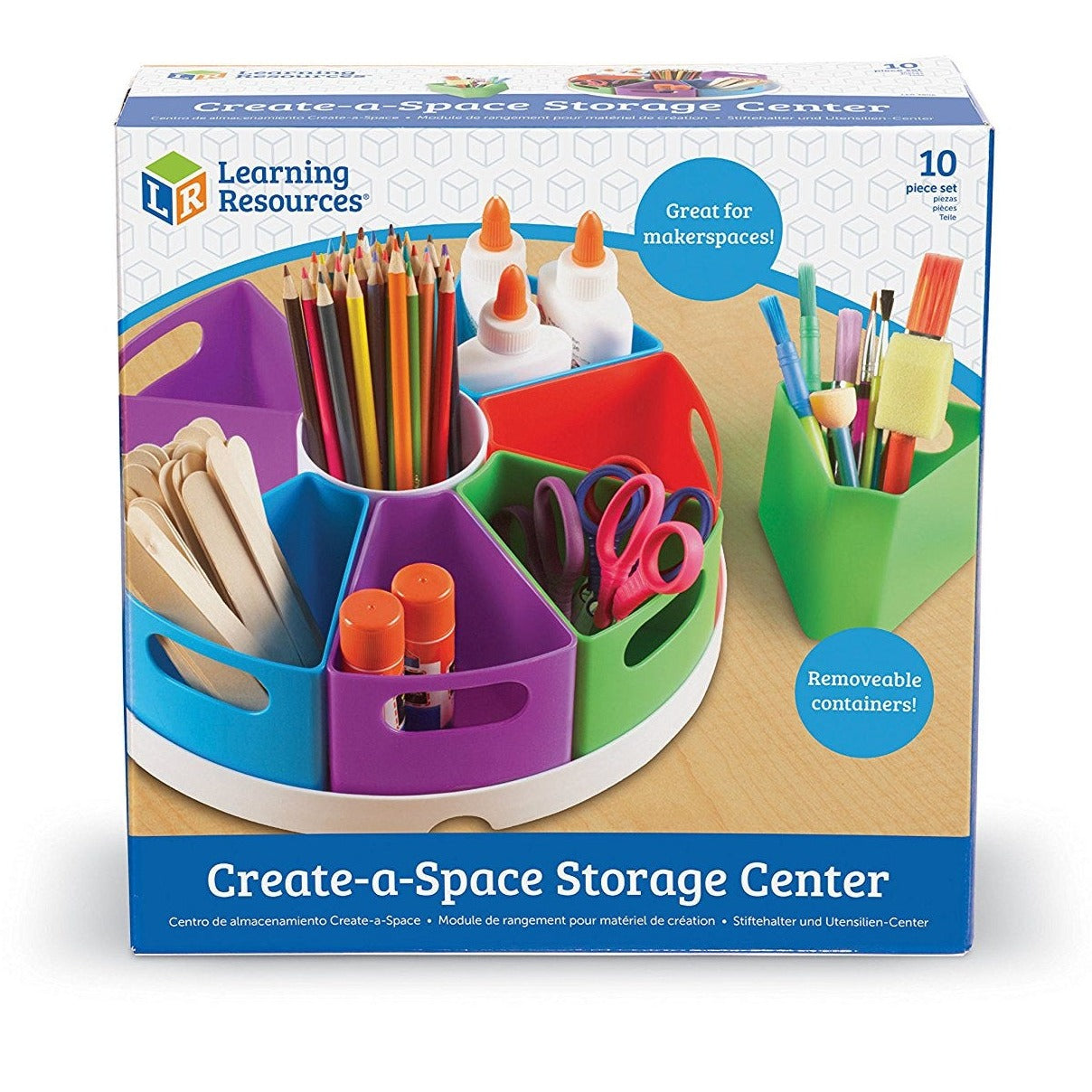 Create-a-Space Storage Centre, Create-a-Space Storage Centre,Classroom storage solutions,classroom storage ideas,classroom desk tidy,classroom pen tidy, Create-a-Space Storage Centre,The Create-a-Space Storage Centre allows you to organise your work area with this attractive and fresh looking storage centre. Ideal for keeping everyday tools such as pens, pencils and scissors tidy when not in use! Create-a-Space Storage Centre features nine storage areas. Eight colourful pots that fit in a circular ,Create-a