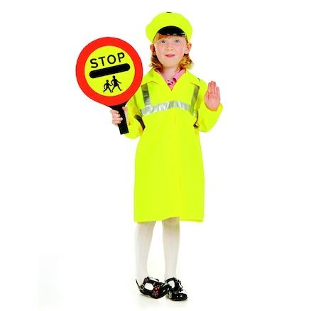 Crossing Patrol Set, Crossing Patrol Set.Childrens Dressing up costumes,dressing up toys,dressing up Costumes, Crossing Patrol Set,This realistic children's Crossing Patrol Costume, hook and loop fastened, Day-Glo coat with reflective silver tape and matching peaked cap, supplied complete with a short lollipop handheld sign. Let them get caught up in the moment of role play thanks to the detailing such as the florescent jacket's reflective strip d,CrossingThis realistic children's Crossing Patrol Costume, h