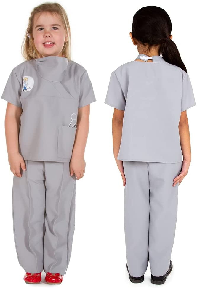 Dentist fancy dress - 3-5 years, Dentist fancy dress - 3-5 years,Children's dentist costume,Children's dentists fancy dress, Dentist fancy dress - 3-5 years,The Children's Dentist Costume with Authentic Prints is perfect for little ones who love to engage in role play and educational learning. Designed by Pretend to Bee, this high quality costume allows children to imagine themselves as dentists and play out their dreams of helping others.The 3-piece costume includes aThe Children's Dentist Costume with Aut