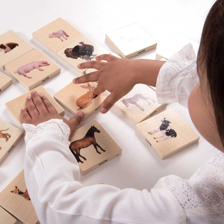 Domestic Animal Family Match Game, Domestic Animal Family Match Game,Matching toys,wooden matching games,early years matching toys,classroom matching toys, Domestic Animal Family Match Game,The TickiT® Domestic Animal Family Match Game is an engaging and versatile wooden game designed to teach children about domestic animals and their young in a hands-on, interactive way. This set includes 14 pairs of smooth, tactile basswood ply tiles, each featuringThe TickiT® Domestic Animal Family Match Game is an engag