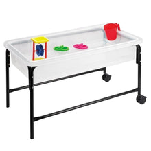 Economy Sand & Water Table, Economy Sand & Water Table,Sand and Water Play Tray,childrens water tray table,childrens sand and water tray table,school water table,sensory play table, Economy Sand & Water Table,The Economy Sand & Water Table is an ultra strong, purpose-moulded semi-opaque sand and water tray with lightweight black tubular steel frame.The Economy Sand & Water Table comes with lockable castors, drainage hole and plug. The spacious tray can hold plenty of sand,The Economy Sand & Water Table is a