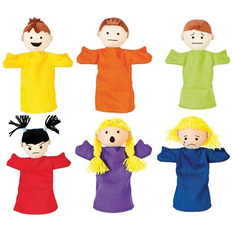 Emotions Hand Puppets Pack of 6, Emotions Hand Puppets Pack of 6,Childrens hand puppets,baby puppets,social skills puppets,emotion puppets,emotion puppets pack of 6, Emotions Hand Puppets Pack of 6,Our colourful Emotions Hand Puppets feature six different puppets with various facial expressions and emotions. They are great for developing children’s communication skills and empathy as they understand and act out each emotion. By recognising their feelings and emotions, kids have a greater understanding and a