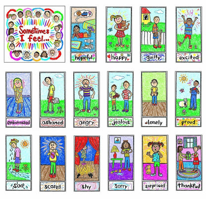 Emotions Kid Drawn Bulletin Board Set, Emotions Child Drawn,emotion resources autism,emotion resources eyfs,emotion teaching resources, Emotions Kid Drawn Bulletin Board Set,The Emotions Kid Drawn Bulletin Board Set is a must-have for any classroom seeking to create an engaging and interactive environment for children to explore their feelings. This visually appealing bulletin board set features 16 cut-apart emotion cards thatThe Emotions Kid Drawn Bulletin Board Set is a must-have for any classroom seeking